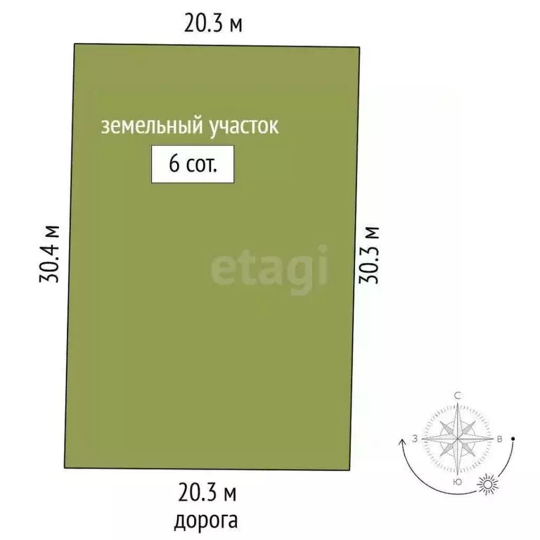 Участок в Ростовская область, Азовский район, Поселок Красный сад, ... - Фото 2