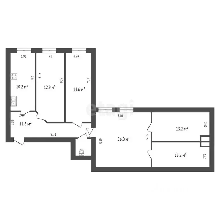 5-к кв. Санкт-Петербург Гороховая ул., 32 (102.9 м) - Фото 1