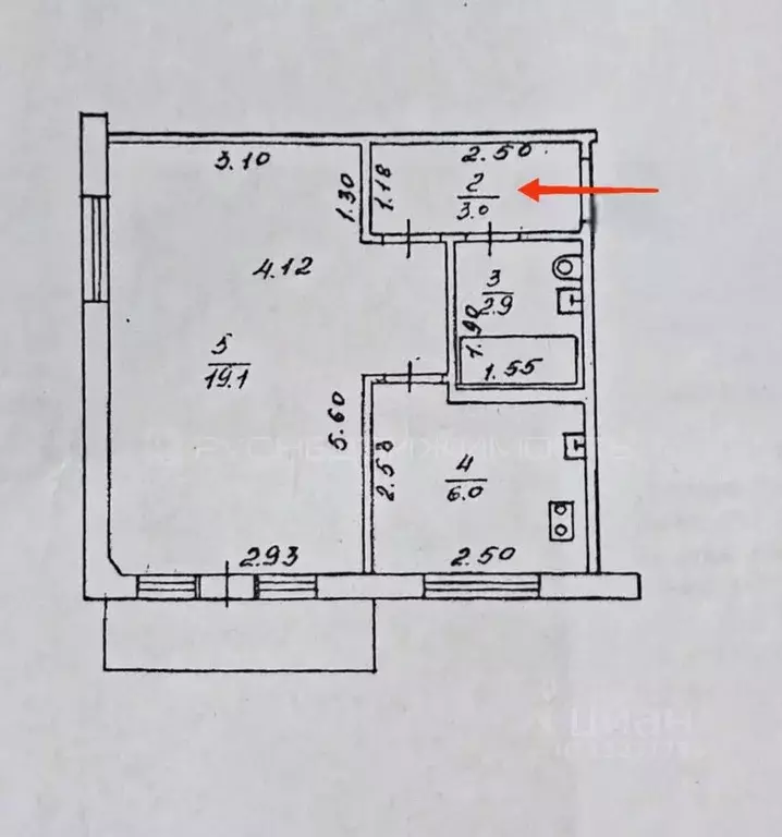 1-к кв. Кировская область, Киров ул. Калинина, 4 (31.0 м) - Фото 2