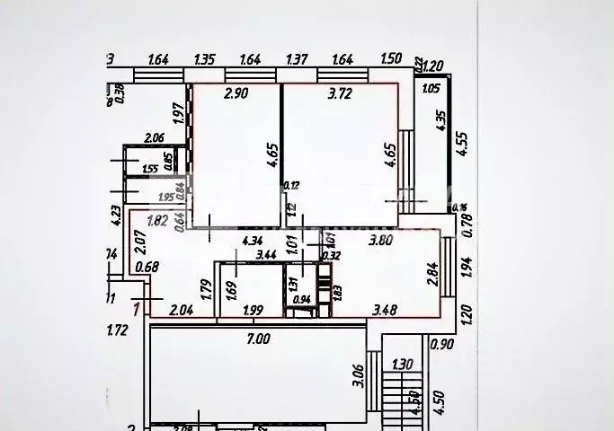 2-к кв. Московская область, Домодедово Авиационный мкр, ул. ... - Фото 2