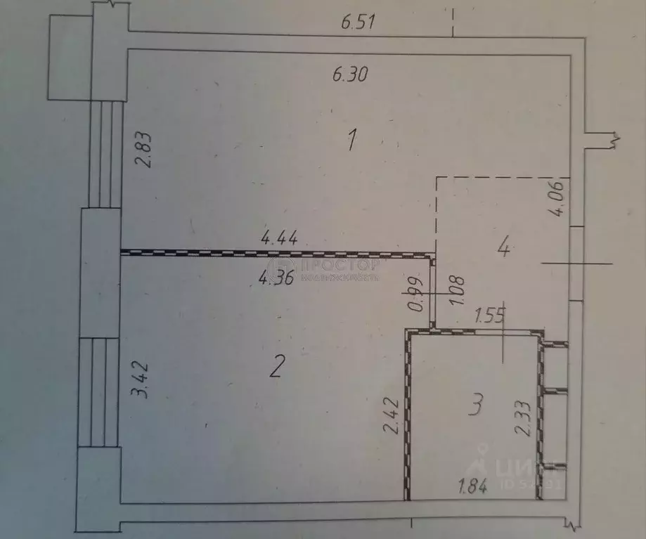 1-к кв. Москва ул. Крузенштерна, 12к2 (38.4 м) - Фото 1