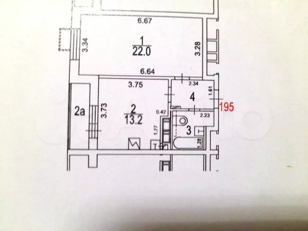 1-к. квартира, 44 м, 4/12 эт. - Фото 0