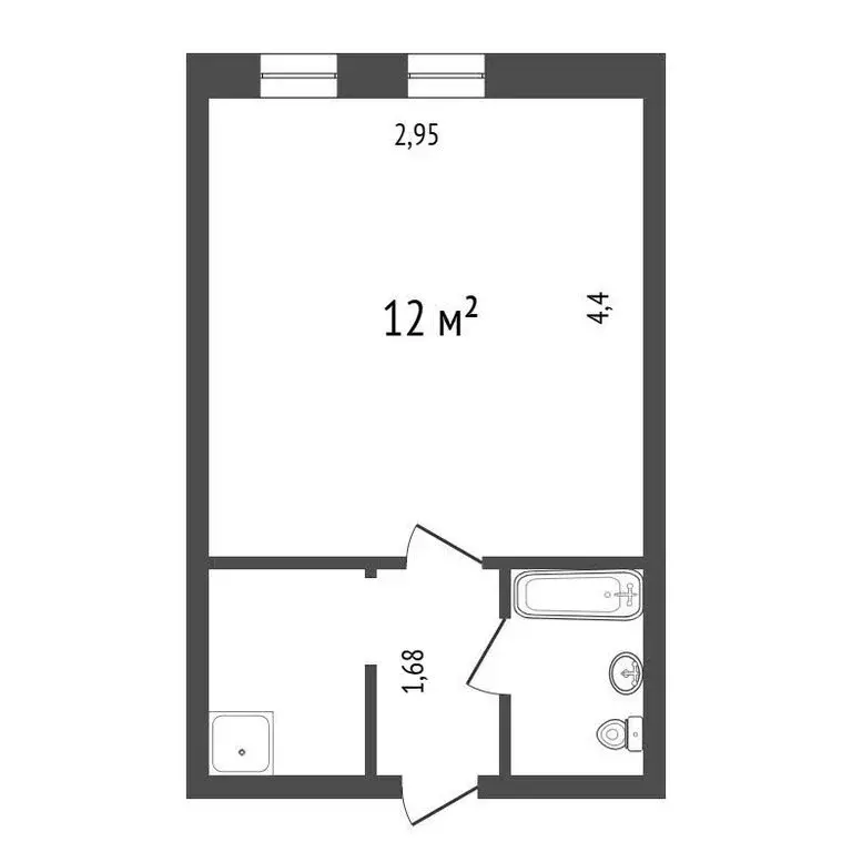 Квартира-студия: Иркутск, проспект Маршала Жукова, 70 (20.1 м) - Фото 1