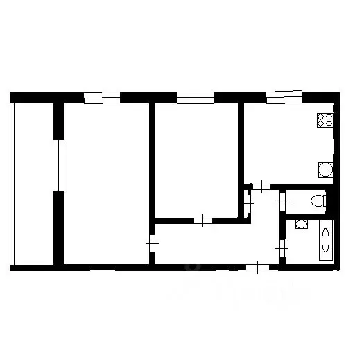 2-к кв. Тюменская область, Тюмень ул. Александра Логунова, 18 (55.0 м) - Фото 1