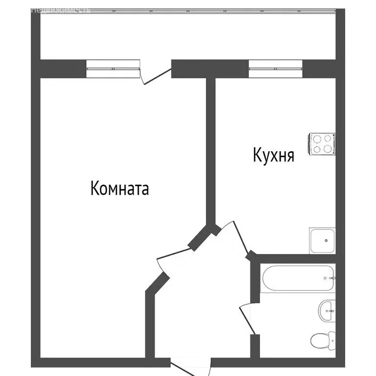 1-комнатная квартира: Севастополь, Парковая улица, 7 (31.3 м) - Фото 0