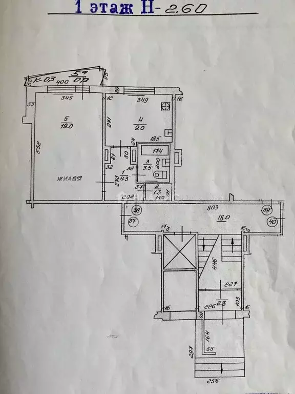 1-к кв. Калининградская область, Калининград ул. Горького, 199 (38.0 ... - Фото 2