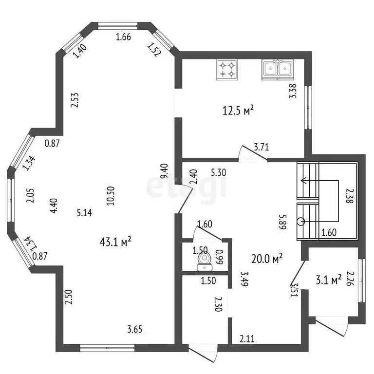 Дом в посёлок Шапки, Нестеровская улица (148.7 м) - Фото 2