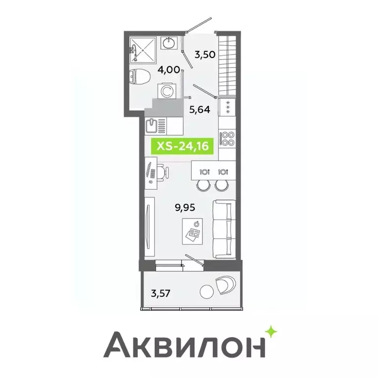 Студия Ленинградская область, Всеволожский район, Заневское городское ... - Фото 0
