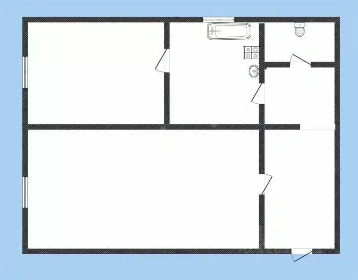 2-к кв. Костромская область, Нерехта Красноармейская ул., 63 (41.1 м) - Фото 1