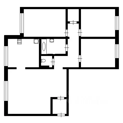 4-к кв. Кемеровская область, Новокузнецк ул. Косыгина, 55 (77.4 м) - Фото 1