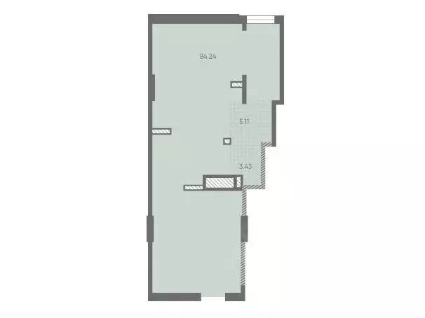 Офис в Санкт-Петербург Морская миля жилой комплекс (93 м) - Фото 1