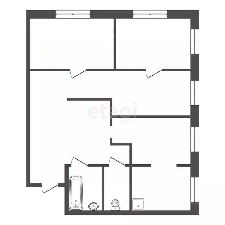 4-к кв. Красноярский край, Манско-Уярский округ, пос. Камарчага ул. ... - Фото 2