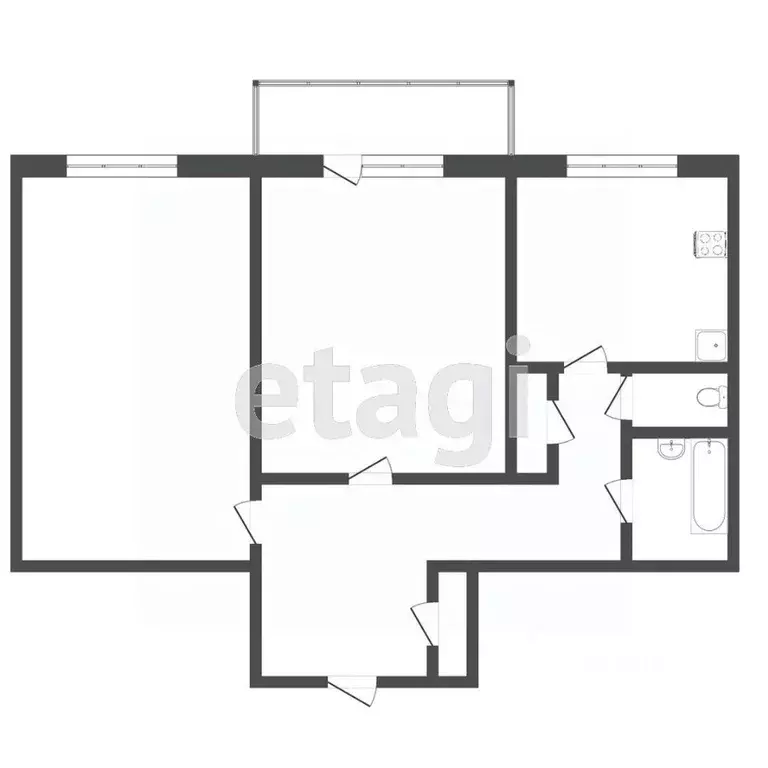 2-к кв. Тюменская область, Тюмень ул. Шиллера, 47 (60.2 м) - Фото 1