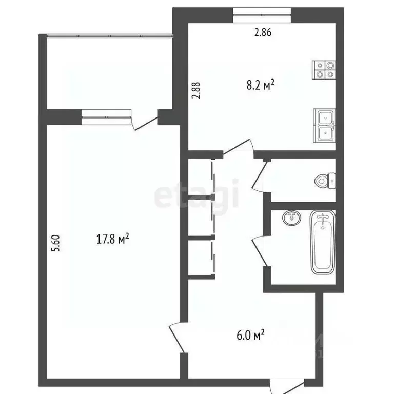 2-к кв. Ямало-Ненецкий АО, Новый Уренгой Славянский мкр, 1/3 (49.7 м) - Фото 2