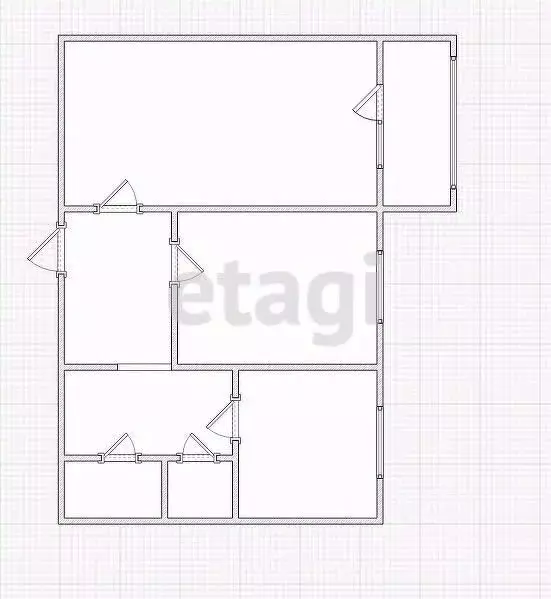 2-к кв. Костромская область, Нерехта ул. Кирова, 39 (49.9 м) - Фото 1