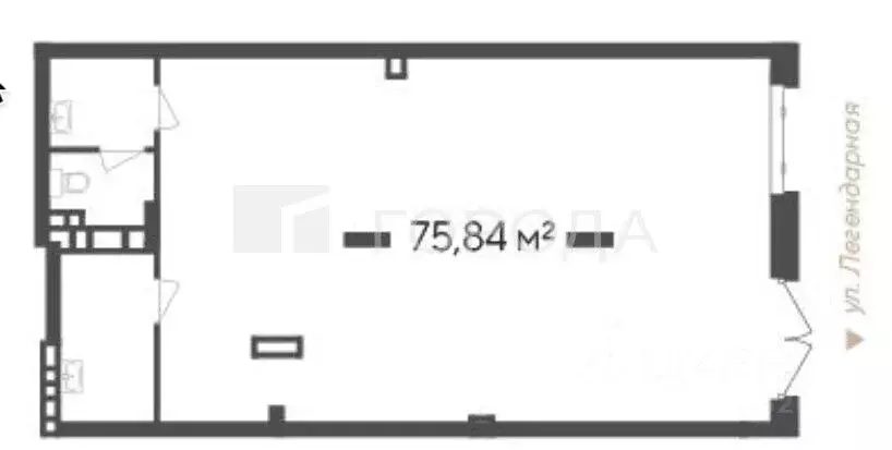 Офис в Новосибирская область, Новосибирск Кедровая ул., 79 (76 м) - Фото 2