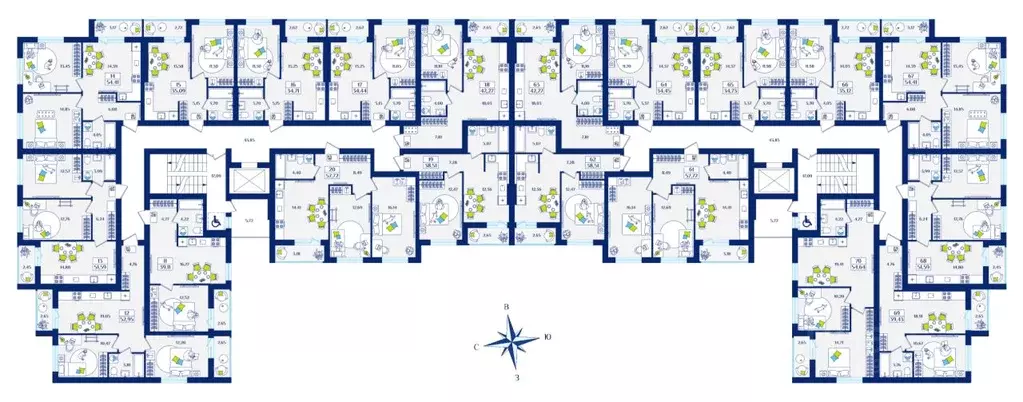 1-к кв. Калининградская область, Зеленоградск  (35.09 м) - Фото 2