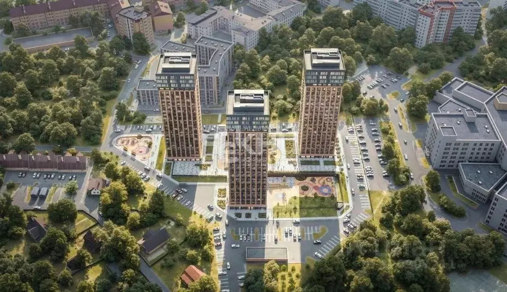 3-к кв. Нижегородская область, Нижний Новгород KM Печерский жилой ... - Фото 1