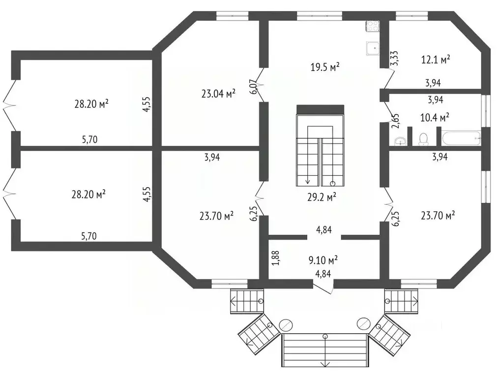 Дом в Коми, Сыктывкар Комсомольская ул., 44 (390 м) - Фото 1