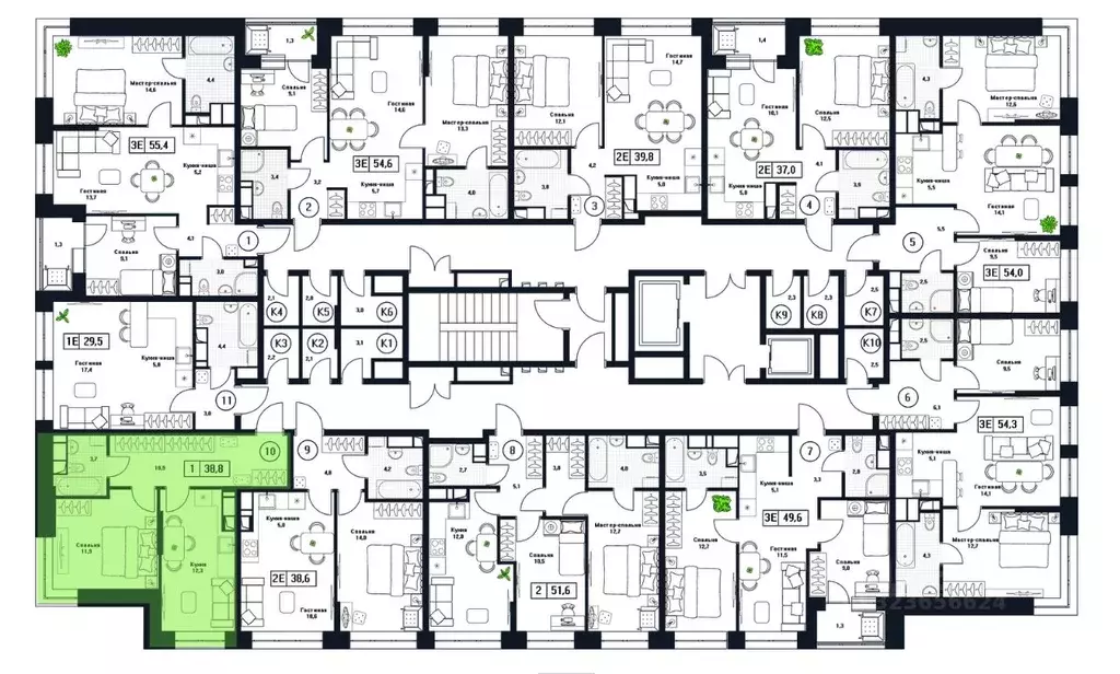 1-к кв. Московская область, Пушкино Пушкино Град жилой комплекс, к3 ... - Фото 2