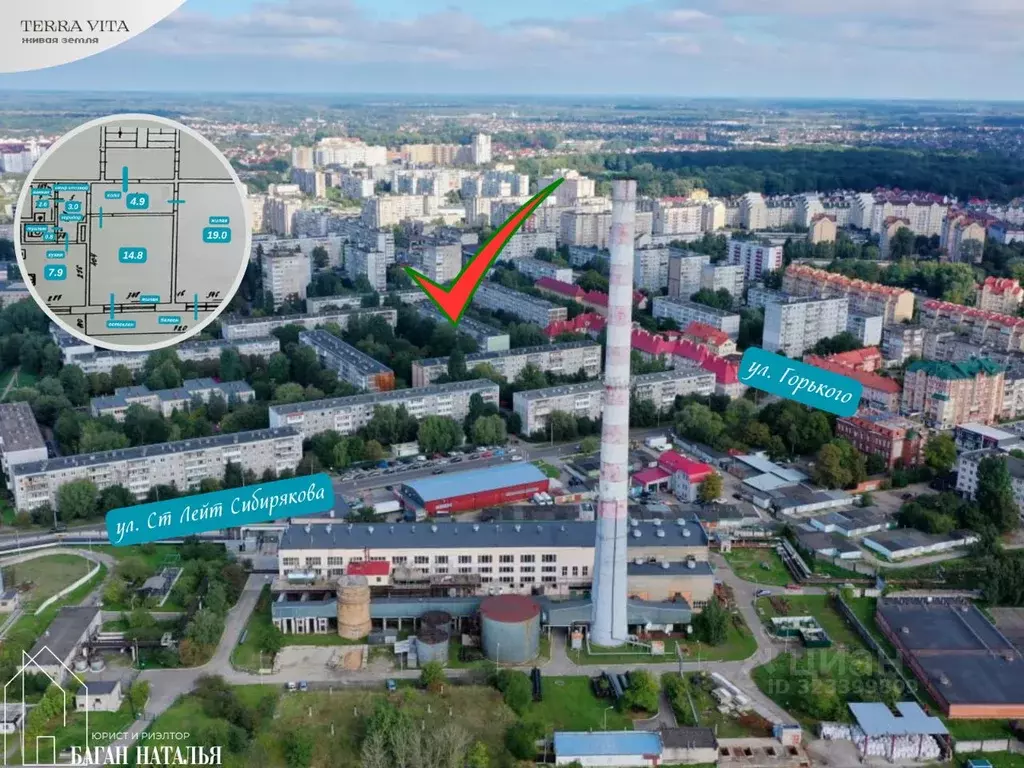 2-к кв. Калининградская область, Калининград ул. Горького, 157 (52.8 ... - Фото 0