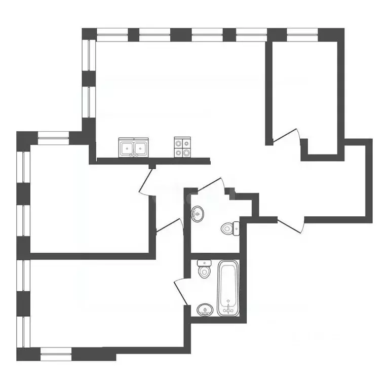 2-к кв. Москва Никулинская ул., 8к3 (55.2 м) - Фото 2