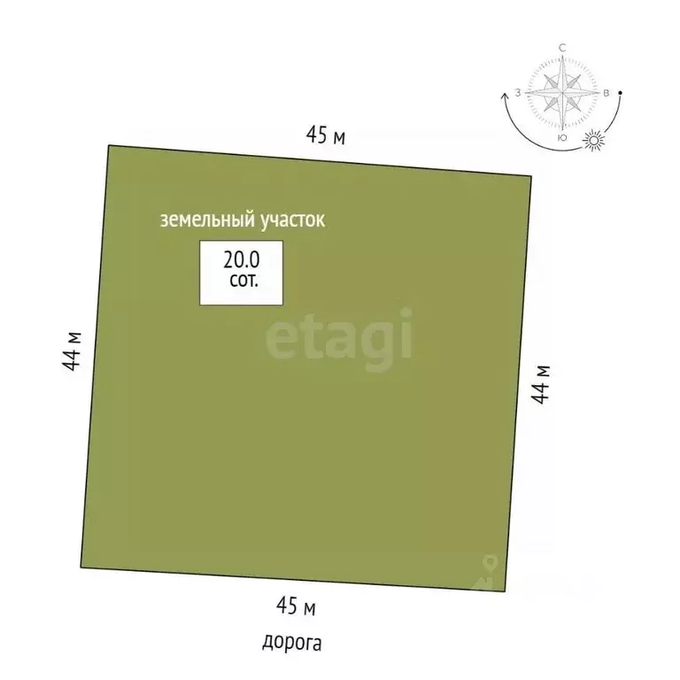 Участок в Тюменская область, Тюмень  (20.0 сот.) - Фото 2