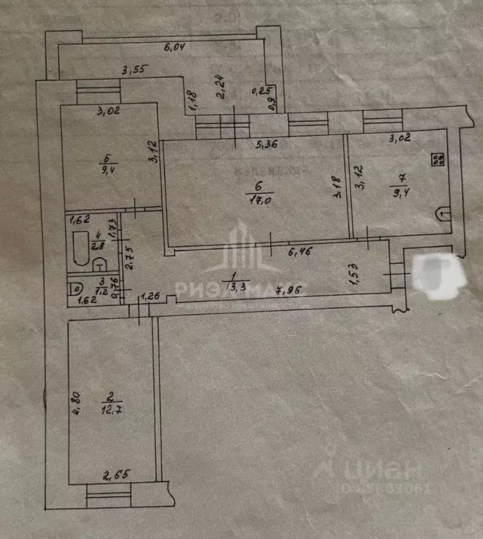 3-к кв. Брянская область, Брянск Унечская ул., 99 (70.0 м) - Фото 1