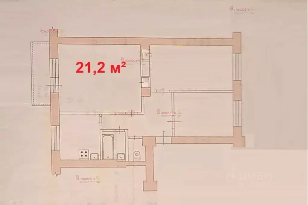 Комната Свердловская область, Екатеринбург ул. 22-го Партсъезда, 15 ... - Фото 2