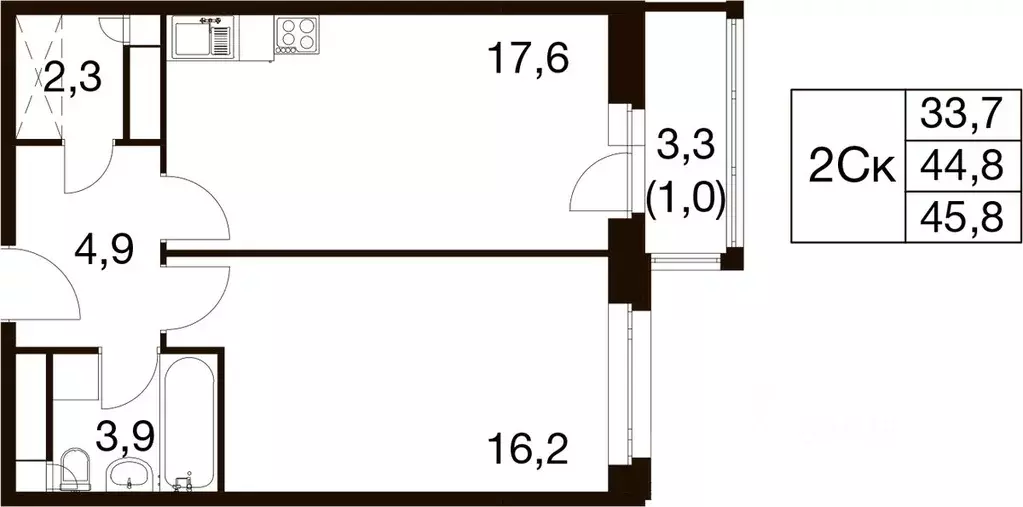 1-к кв. Московская область, Балашиха Гагарина мкр, ул. Проектная, 4 ... - Фото 1