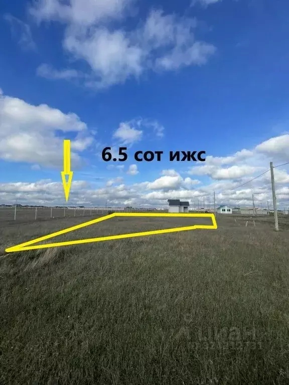 Участок в Крым, Сакский район, с. Уютное ул. Симферопольская (6.5 ... - Фото 1