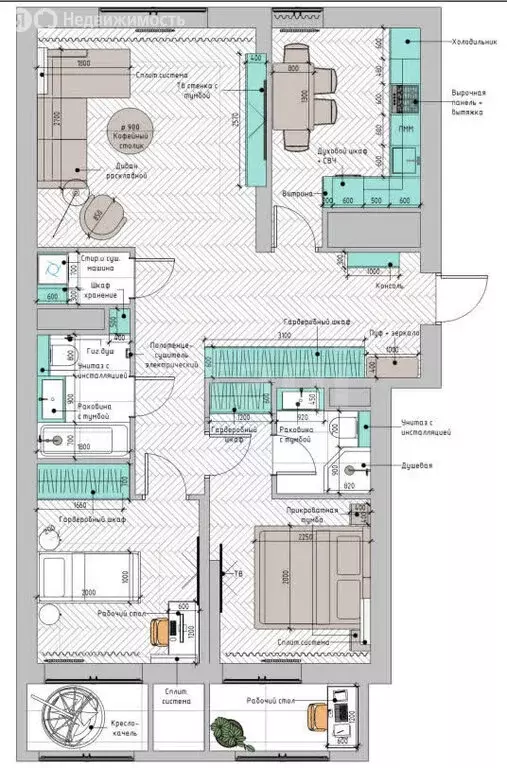 3-комнатная квартира: Астрахань, улица Пестеля, 19 (78.5 м) - Фото 1