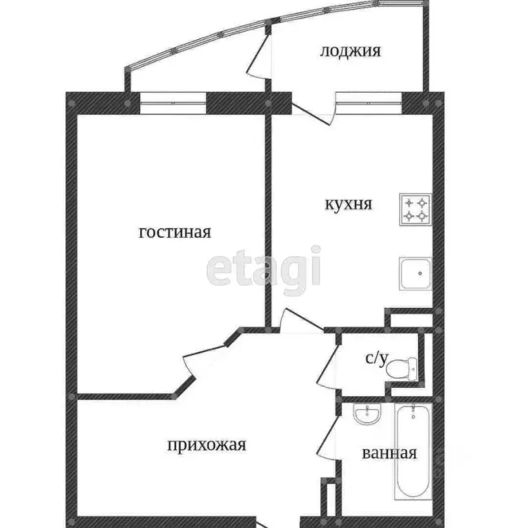 1-к кв. Ханты-Мансийский АО, Сургут Университетская ул., 11 (58.6 м) - Фото 1