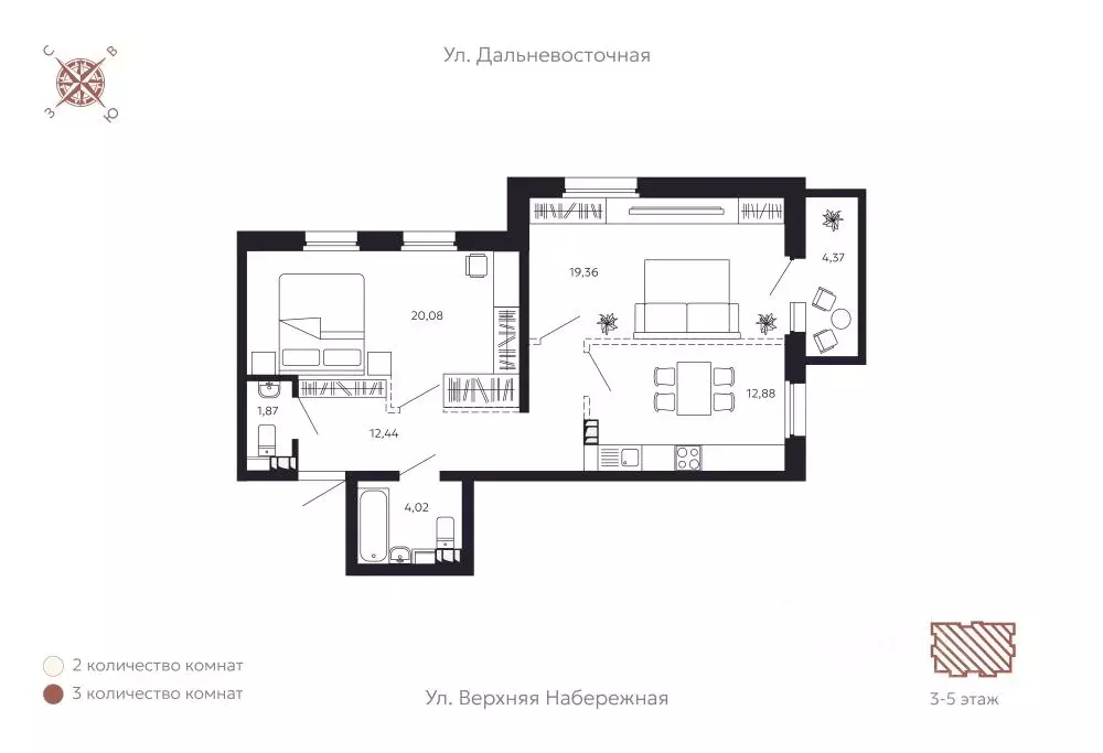 2-к кв. Иркутская область, Иркутск Октябрьский округ, Дом на ... - Фото 1
