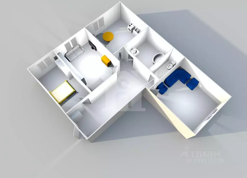 3-к кв. Ярославская область, Ярославль Спартаковская ул., 15 (92.7 м) - Фото 2