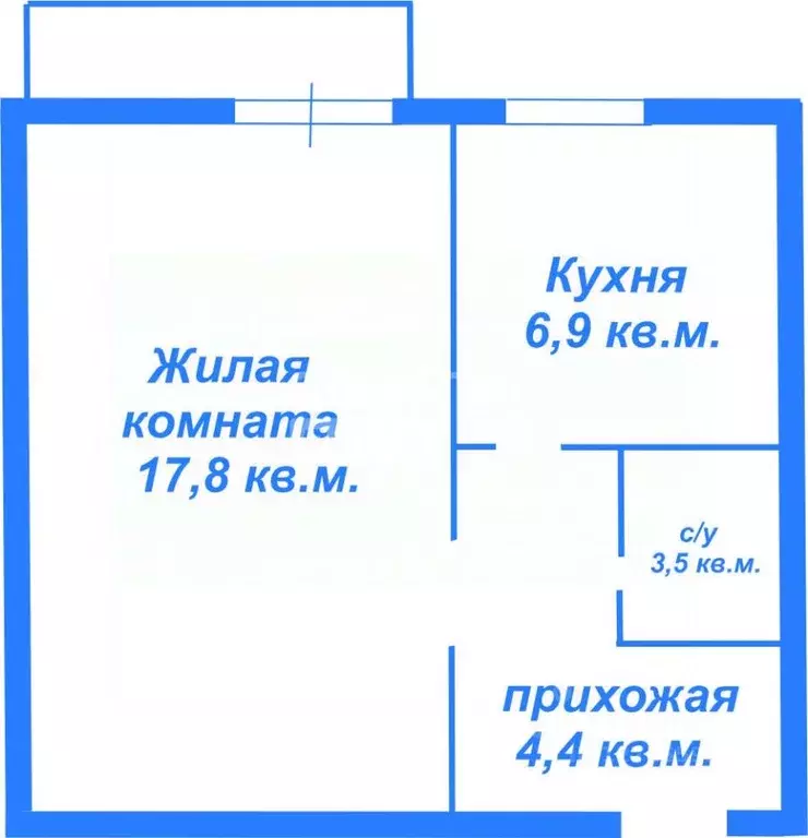 1-к кв. Амурская область, Благовещенск ул. Калинина, 110 (33.5 м) - Фото 2