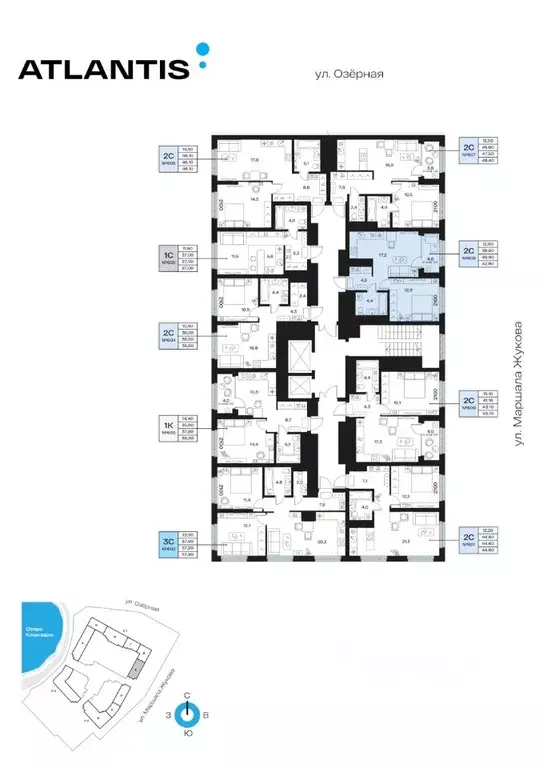 2-к кв. Башкортостан, Уфа Сипайлово жилрайон, Атлантис жилой комплекс ... - Фото 2