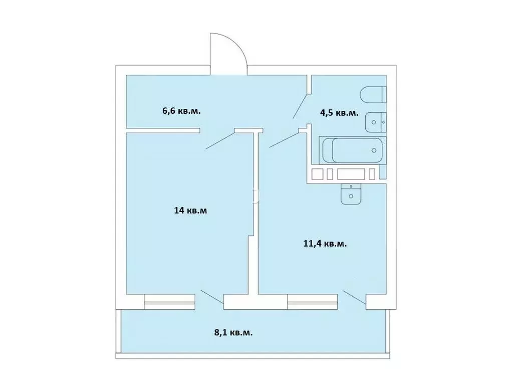 1-комнатная квартира: Новосибирск, Большевистская улица, 32/1 (36.5 м) - Фото 0