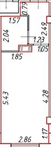 Квартира-студия: Мурино, улица Шоссе в Лаврики, 95 (22.4 м) - Фото 0