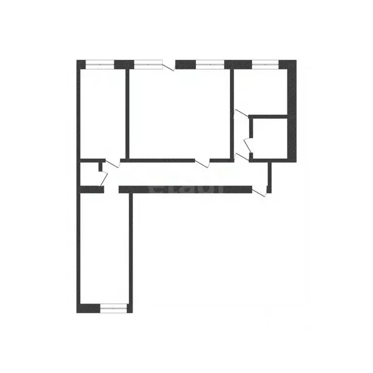 3-к кв. Курганская область, Курган ул. Гоголя, 38 (70.0 м) - Фото 2
