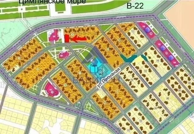Участок в Ростовская область, Волгодонск ул. Солженицына, 21 (6.4 ... - Фото 2