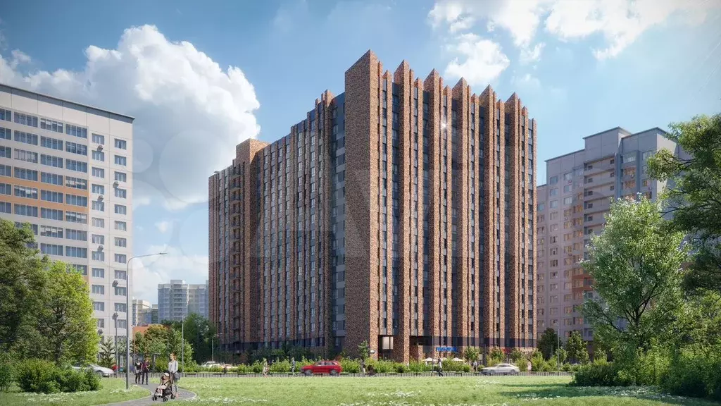 Апартаменты-студия, 31,2 м, 8/16 эт. - Фото 1