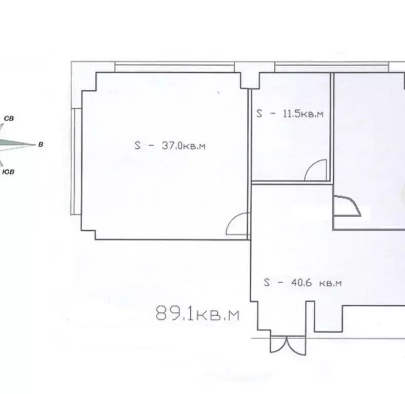 Офис в Москва ш. Энтузиастов, 56С44 (89 м) - Фото 1