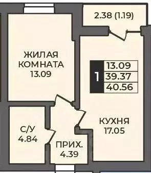 1-к кв. Оренбургская область, Оренбург Гранд Парк жилой комплекс ... - Фото 0