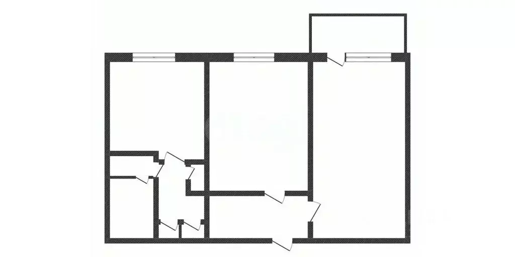 2-к кв. Курганская область, Курган Заозерный жилрайон, 2-й мкр, 2 ... - Фото 2