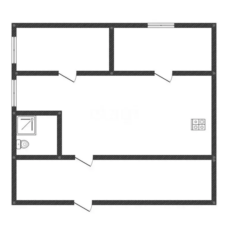 Дом в Бийск, улица Кондратия Рылеева (56 м) - Фото 2