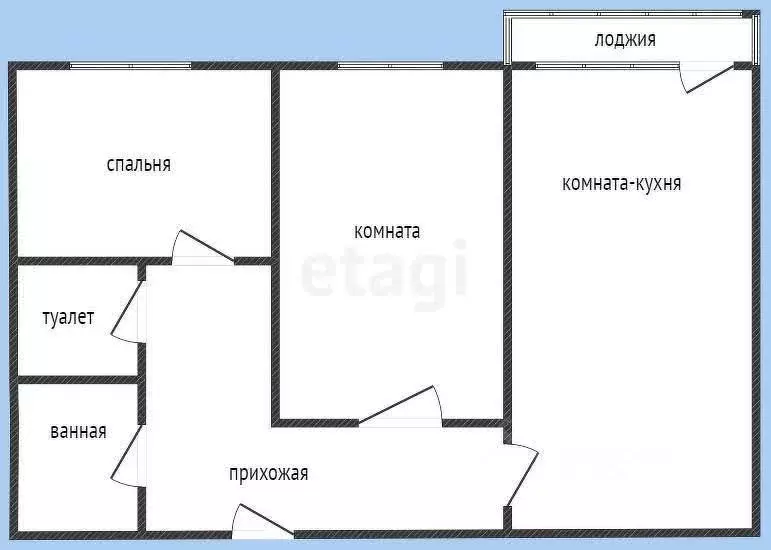 2-к кв. Приморский край, Владивосток ул. Невельского, 15 (50.0 м) - Фото 1