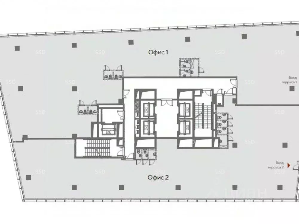 Офис в Москва ул. Обручева, 23к2с2 (1058 м) - Фото 1