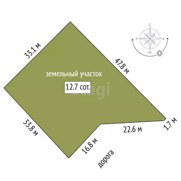 Участок в Тюменский муниципальный округ, село Кулига (12.65 м) - Фото 1