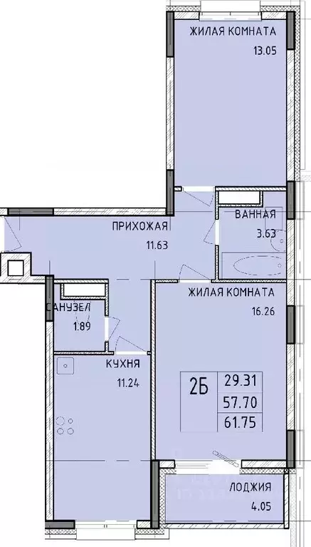 2-к кв. Тульская область, Тула Рязанская ул., 21 (61.75 м) - Фото 0